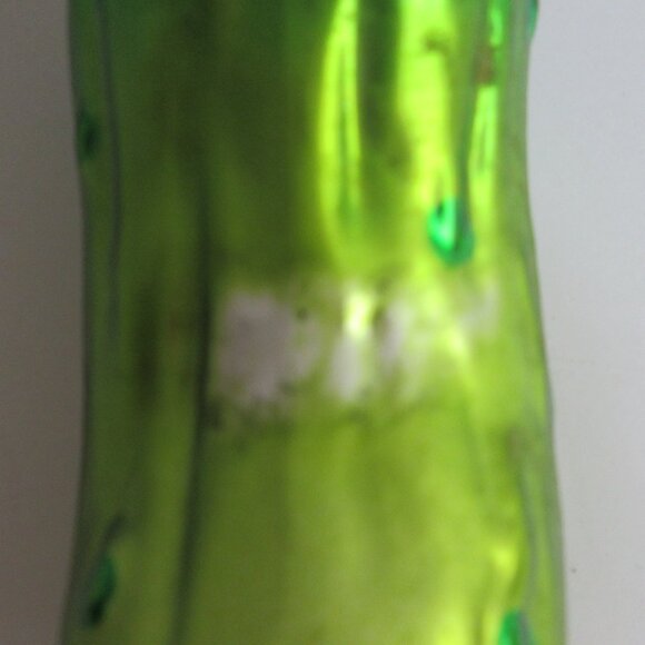 Pickle Glass Ornament by Unique Treasures Handcrafted Green Ombre 4" Good Luck - Picture 5 of 11